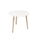 Table scandinave ronde blanche D80xH73cm -  - meilleure qualité
