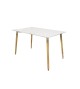 Table scandinave rectangulaire blanche 120x80x74cm -  - meilleure qualité