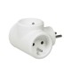 Fiche multiprise 3x2p+t fr laterale blanc | Sanifer