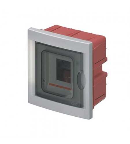 Coffret de distribution 4 modules avec porte fumée EC63004
