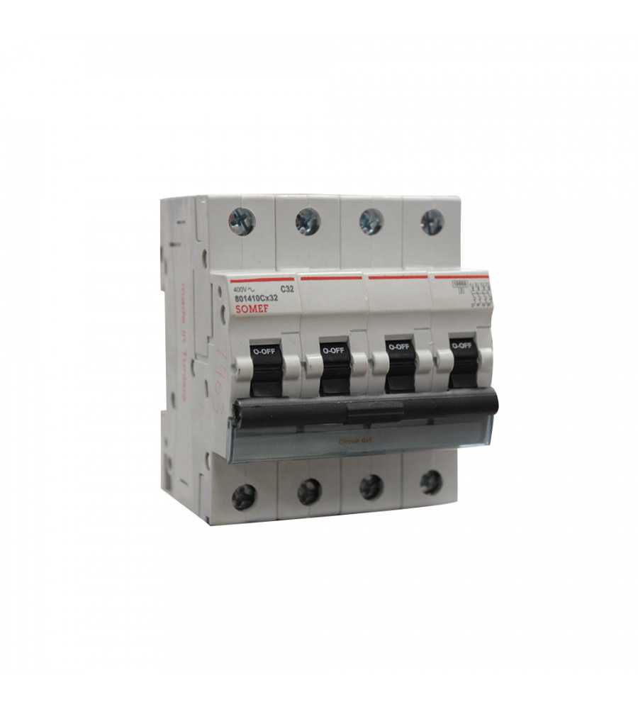 Disjoncteur4P 32A 10KA