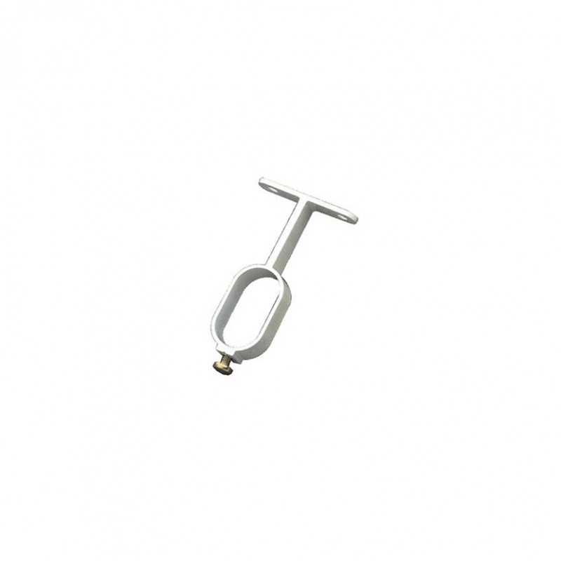 Support tube penderie blanc 30x15