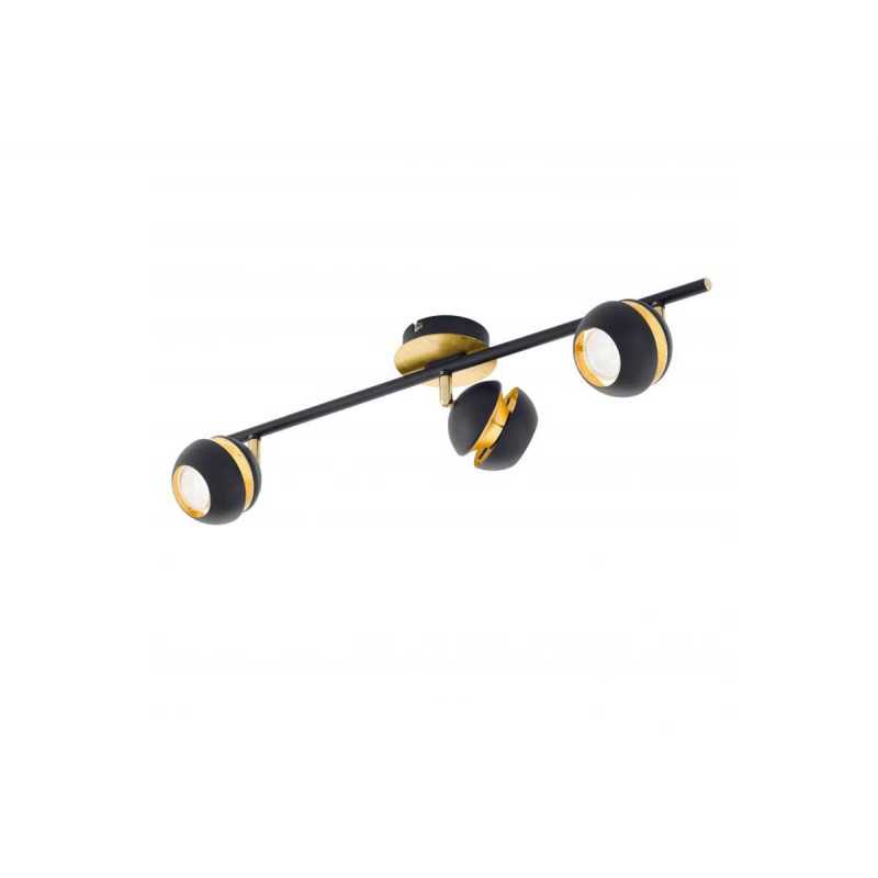 Spot NOCITO noir et doré 3*GU10 L585 220-240v