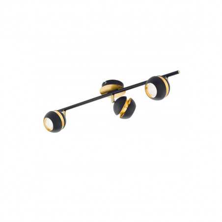 Spot NOCITO noir et doré 3*GU10 L585 220-240v