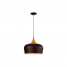 Suspension acier marron cremeOBREON s E27 60W-