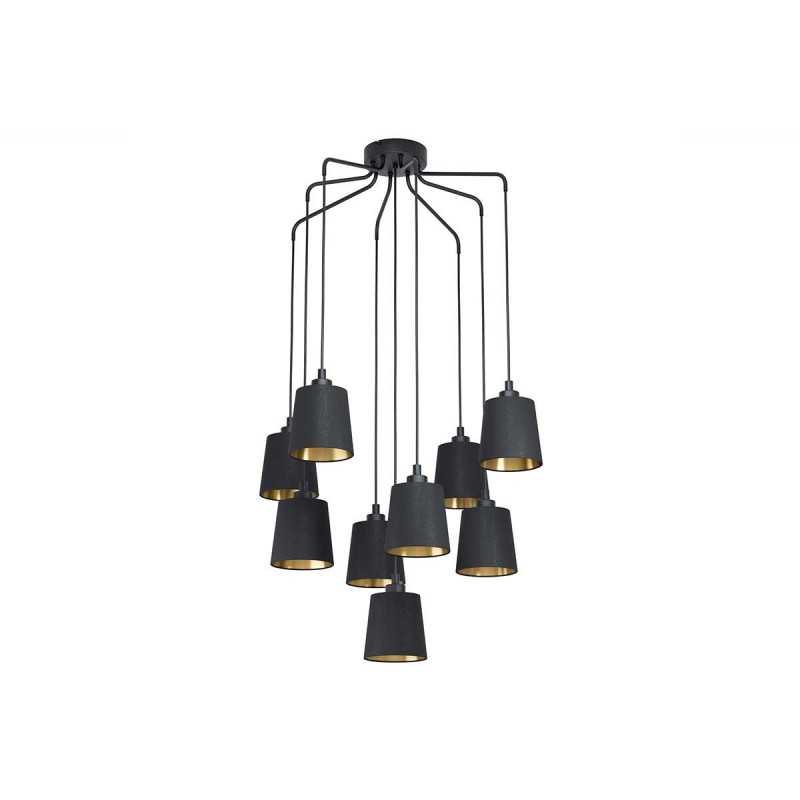 Suspensionnoir et or E27 BARNABETTA9x40W IP22 1500mm TBL