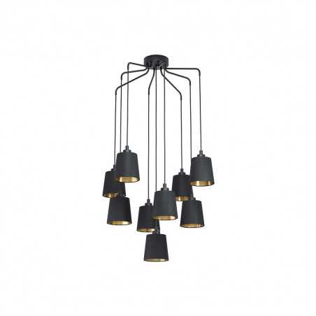 Suspensionnoir et or E27 BARNABETTA9x40W IP22 1500mm TBL