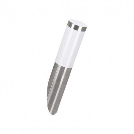 Applique en acier inox -blanc HELSINKI E27 12w IP44 H390 TBL