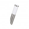 Applique en acier inox -blanc HELSINKI E27 12w IP44 H390 TBL