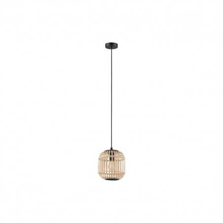 Suspension acier noir-nature  E27 BORDESLEY28w max H1100 D210