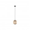 Suspension acier noir-nature  E27 BORDESLEY28w max H1100 D210