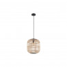 Suspension acier noir-nature  E27 BORDESLEY28w max H1100 D350