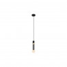 Suspension acier -noir-gris E27 CEDRAL40w h1500