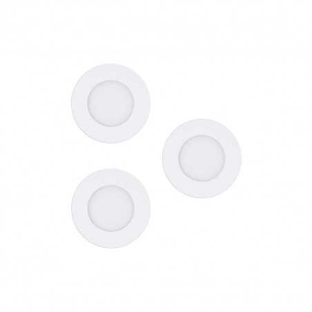 Spot encastrable  blanc led RGB 3w FUEVA-CD85 Lot de 3
