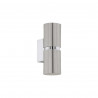 Applique acier nickel mat PASSAGU10 2X3w h170