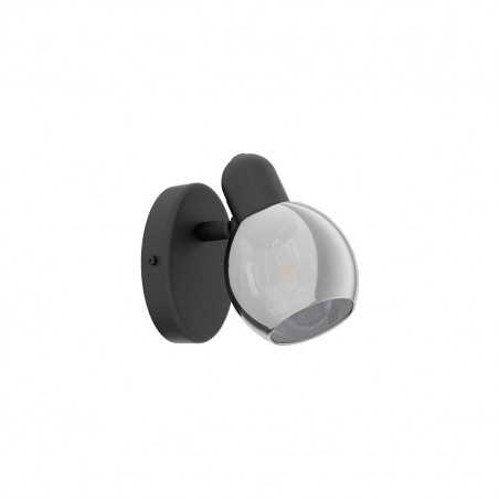 Spot POLLICA noir -verreE14 10w h105 l65
