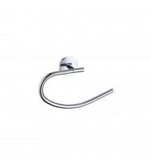 Porte serviette anneau suite chrome à fixer