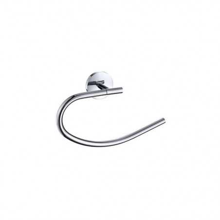 Porte serviette anneau suite chrome à fixer