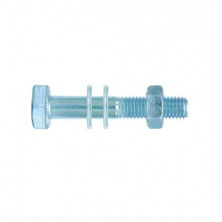 Boulon+écrou+2rondelles 24x90 (qualité 10-9) Zingué*