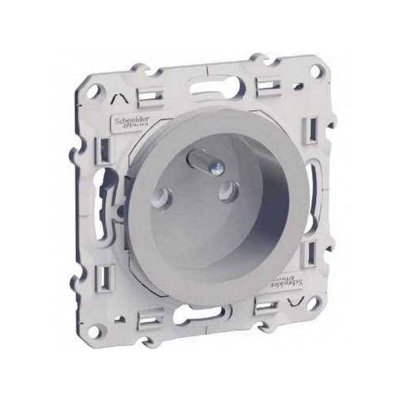 Prise de courant à vis Aluminium 2P+T