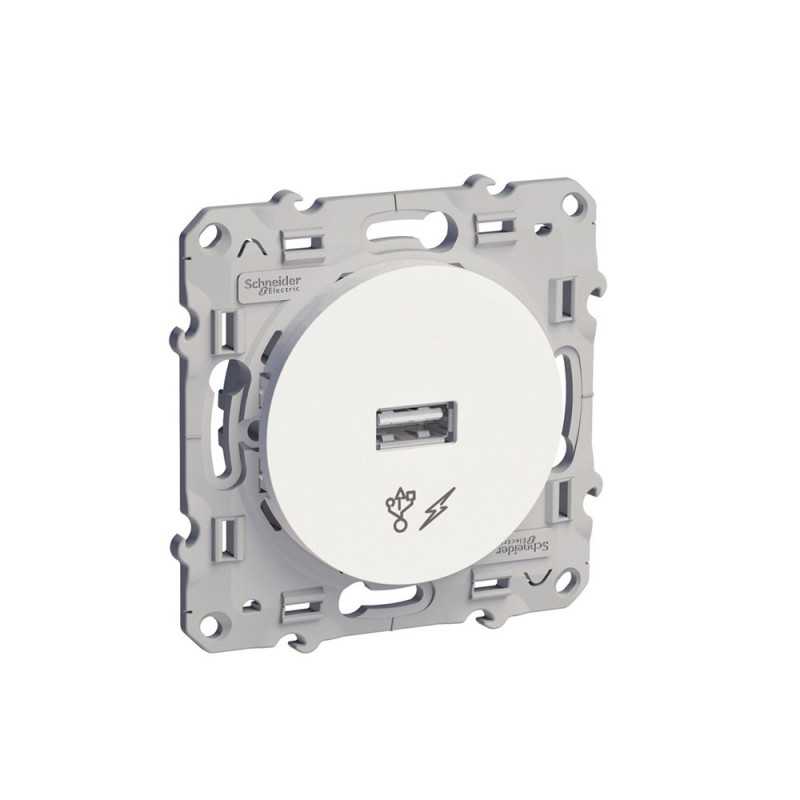 Chargeur prise USB 5 VDC odace blanc ODACE
