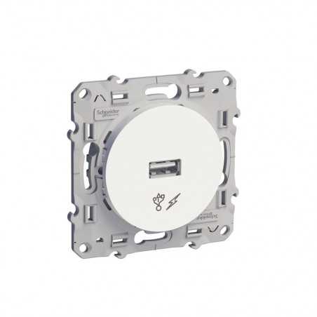 Chargeur prise USB 5 VDC odace blanc ODACE