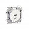 Chargeur prise USB 5 VDC odace blanc ODACE