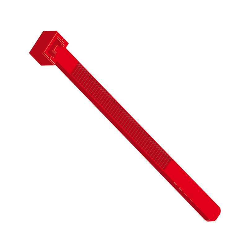 Collier de cablage couleur 200x4.5 rouge