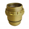 DouilleE27 ISOLEE 1-2 FILETEE + BAGUE D48MM OR uv4