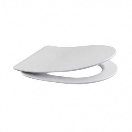 Abattant WC Amiral blancextra plat thermodur S-Close Box1-4