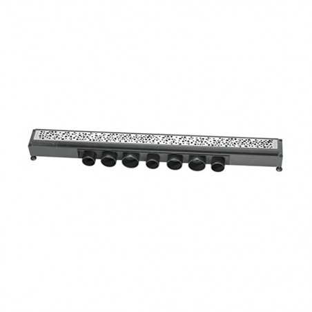 Caniveau 700mm grille gouttes Express Eau box01-04