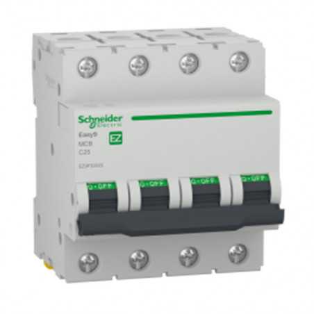 Disjoncteur 4P 4500 A C 25A