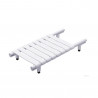 Planche de bain 8 lattes en alu epoxy blanc