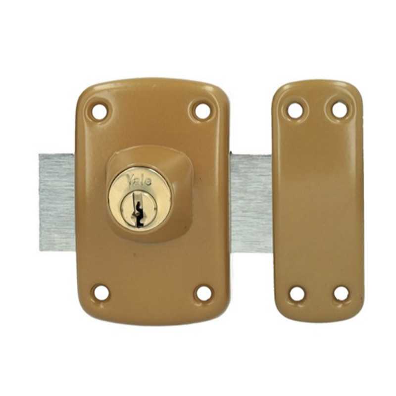 Verrou cylindrique Dble 45mm D23 marron doré Yale