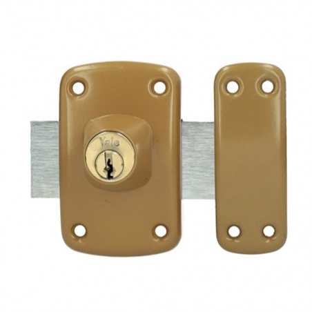 Verrou cylindrique Dble 45mm D23 marron doré Yale