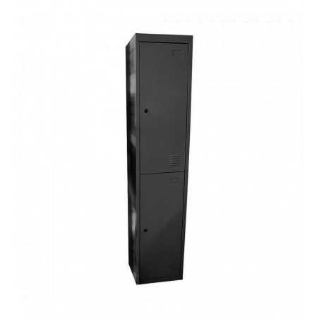 Vestiaire métal 2 étages 380x450x1850 RAL7022 Umber grey
