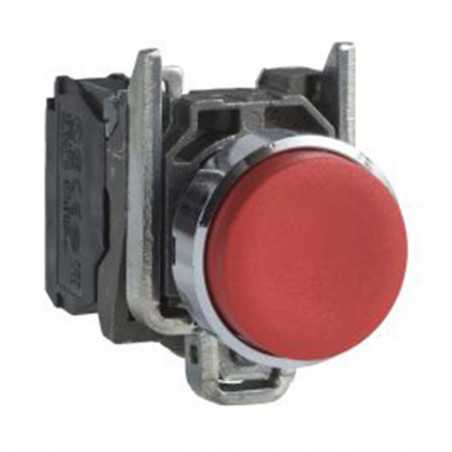 Bouton poussoir dépassant rouge