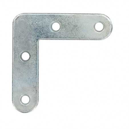 Equerres x20 plates 60mm acier zingué