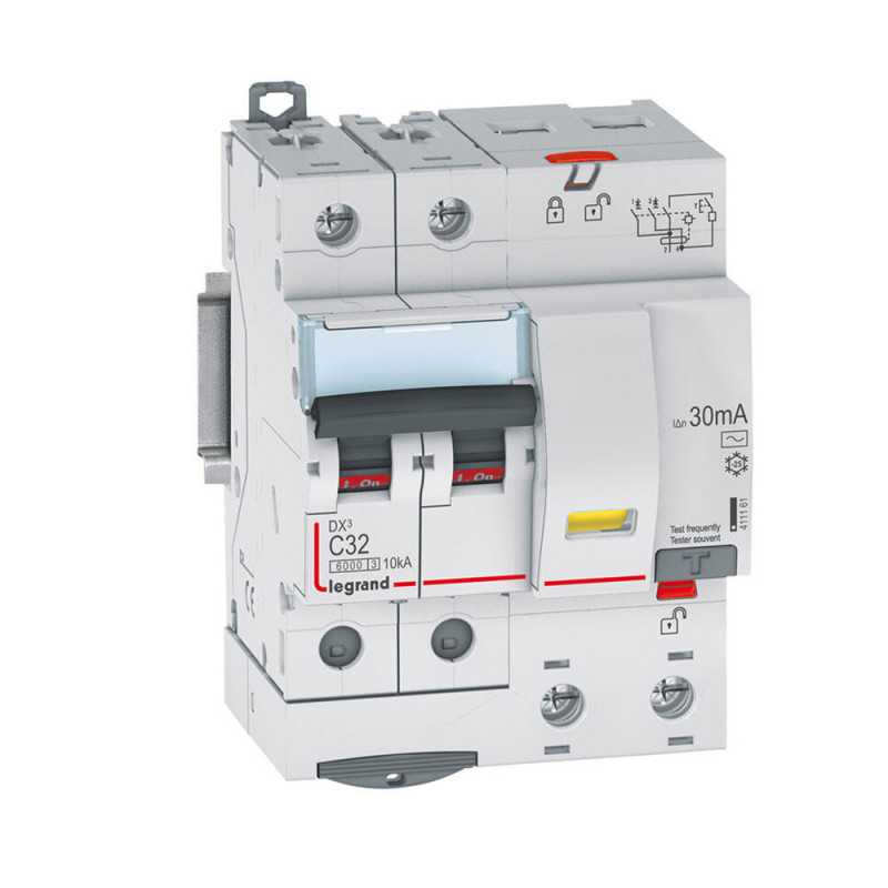 Disjoncteur différentiel 10A-300mA-2P