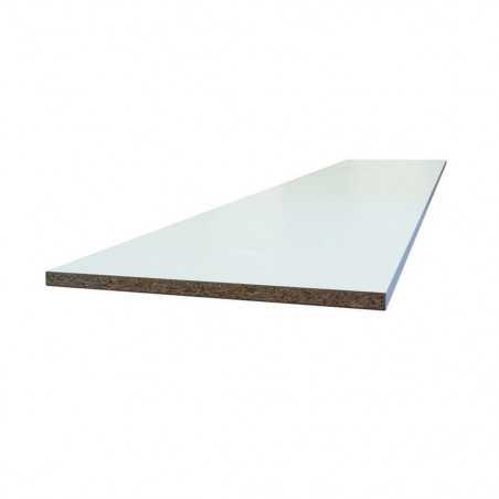 Tablette panneau mélaminé blanc 2000x500x16 éco