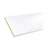 Tablette panneau mélaminé 2500x300x18mm blanc 2 chants