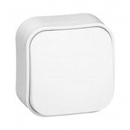 Bouton poussoir blanc 6A