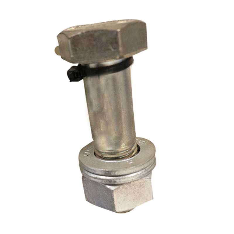 Boulon avec écrou et 2 rondelles 22x80 (qualité 10-9) acier zingué