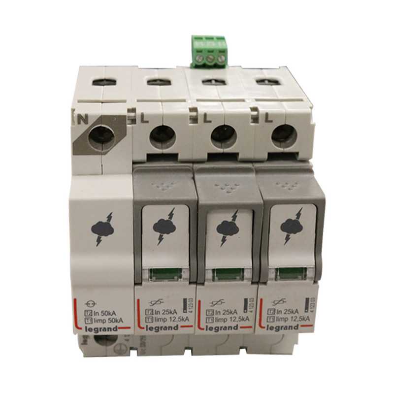 Parafoudre T1+T2 125KA 3P+N NG+SD