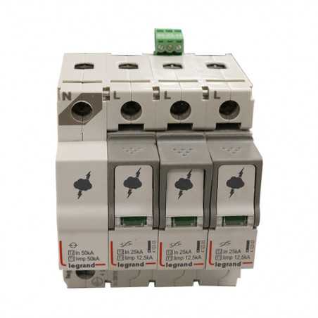 Parafoudre T1+T2 125KA 3P+N NG+SD