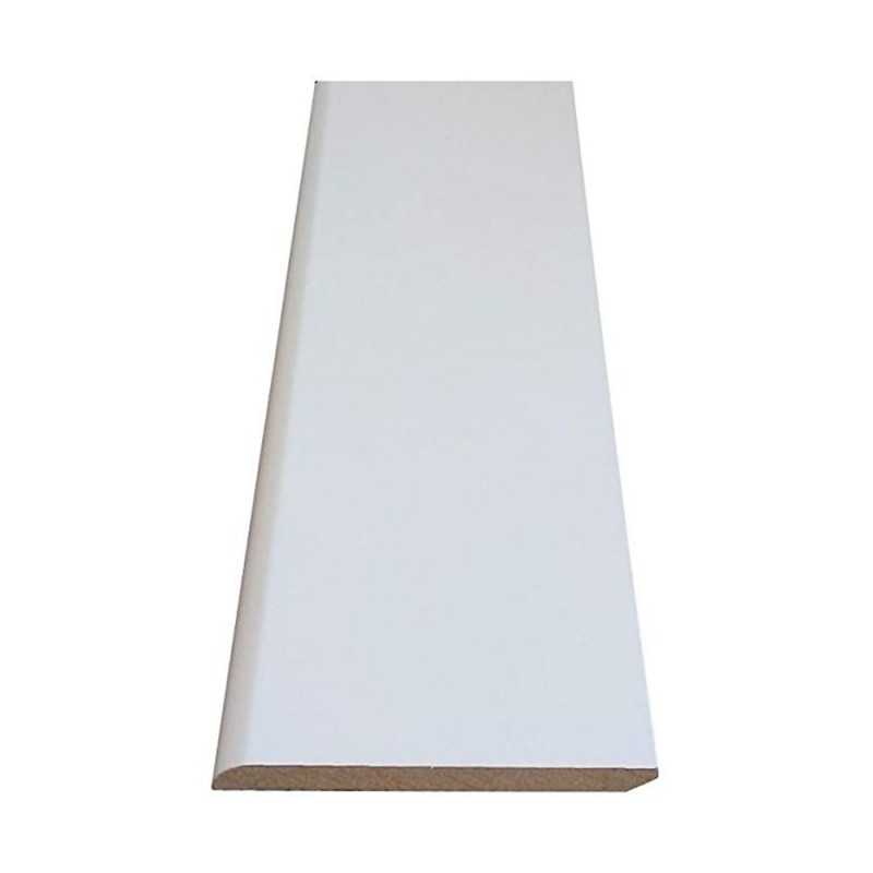 Plinthe arrondie M.D.F. Revêtu Papier Blanc 10X1002M40 10 L