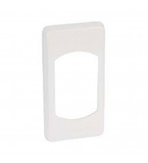 Plaque neutre 1-2 poste blanc