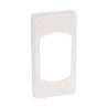 Plaque neutre 1-2 poste blanc