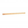 Barre cuivre a trous 12x4mm