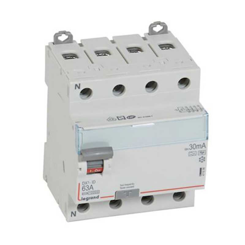 Interrupteur différentiel tetrapolaire 63A HPI 30MA